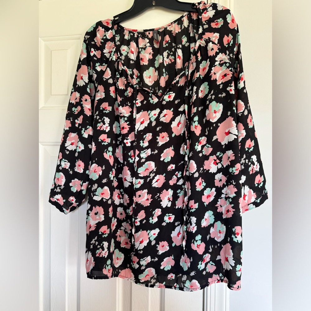 Massini floral blouse women’s XL